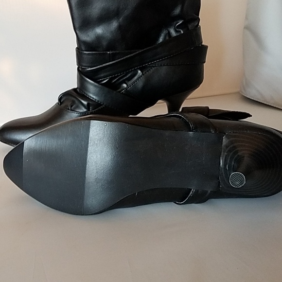 Wild Diva Slouch Boot w ribbon accent - Picture 6 of 7